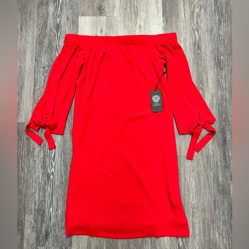 Vince Camuto Women's Crepe Off Shoulder Dress